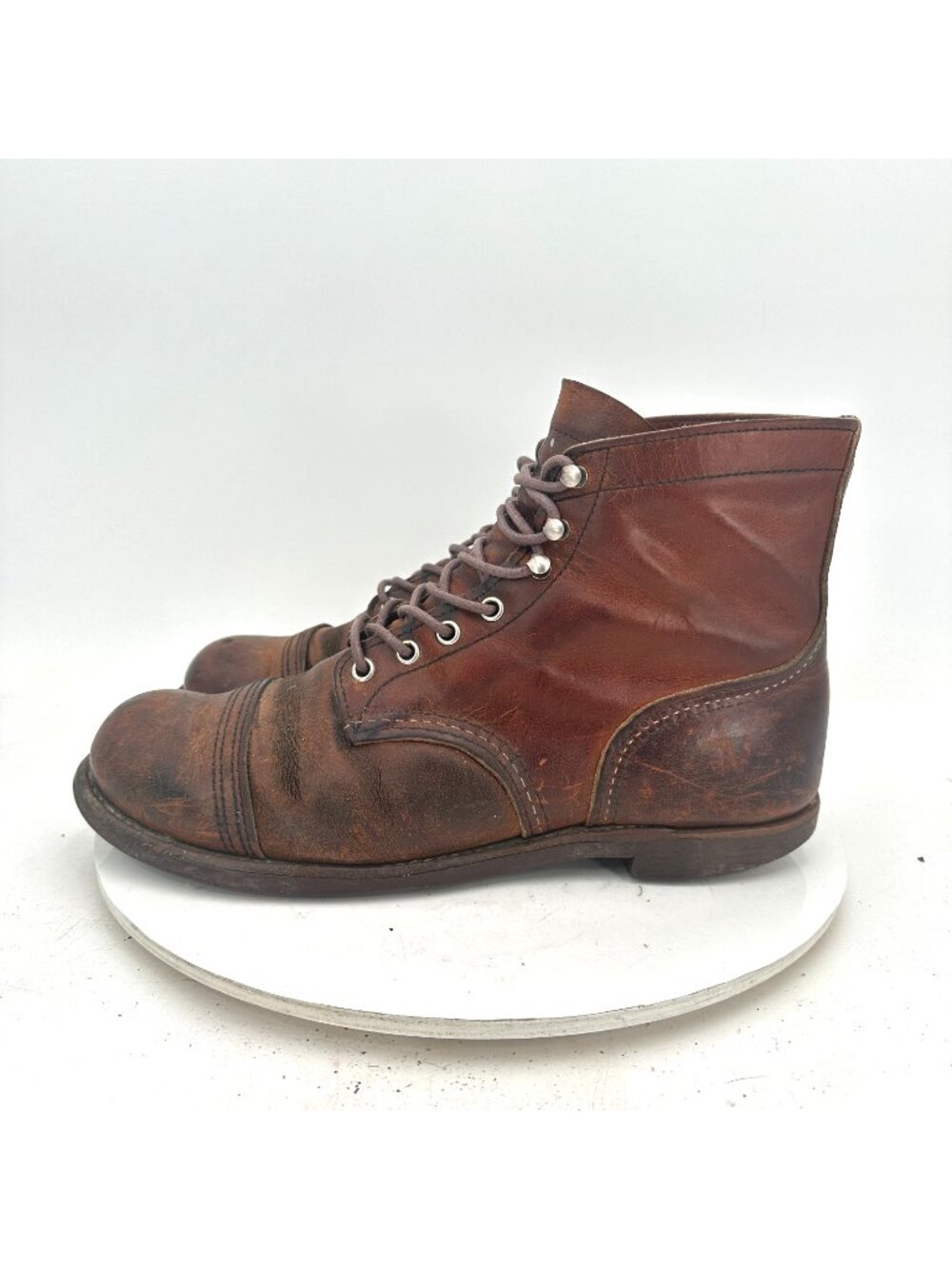 Red Wing 8111 Iron Ranger Heritage Men Size 10D Brown Leather Cap Toe Ankle Boot